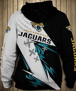 Jacksonville Jaguars Thunder Graphic 3D Hoodie - Custom All Over Print Hoodie