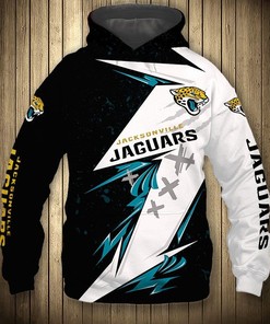 Jacksonville Jaguars Thunder Graphic 3D Hoodie - Custom All Over Print Hoodie