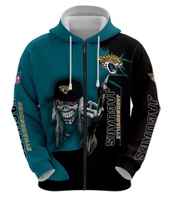Jacksonville Jaguars Ultra Death 3D Graphic Halloween Gift - 3D Graphic Hoodies