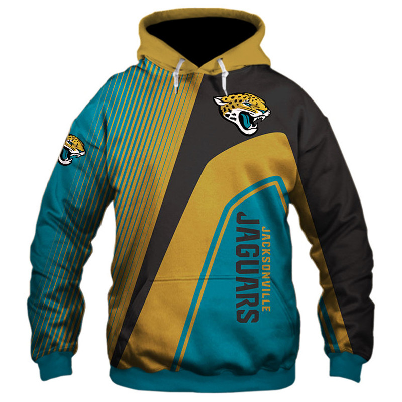 Jacksonville Jaguars Zip Hoodie Pullover 3D Nfl For Fans - Custom All Over Print Hoodie