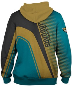 Jacksonville Jaguars Zip Hoodie Pullover 3D Nfl For Fans - Custom All Over Print Hoodie