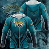 Jacksonville Jaguars Zipper Hoodie 3D Graphic Print - All Over Print Zip Up Hoodie Men