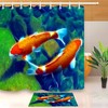 Japanese Carp Koi Fish Garden Pond Shower Curtain For A Tranquil Look