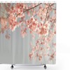 Japanese Cherry Blossom Nature Photography Peach Shower Curtain