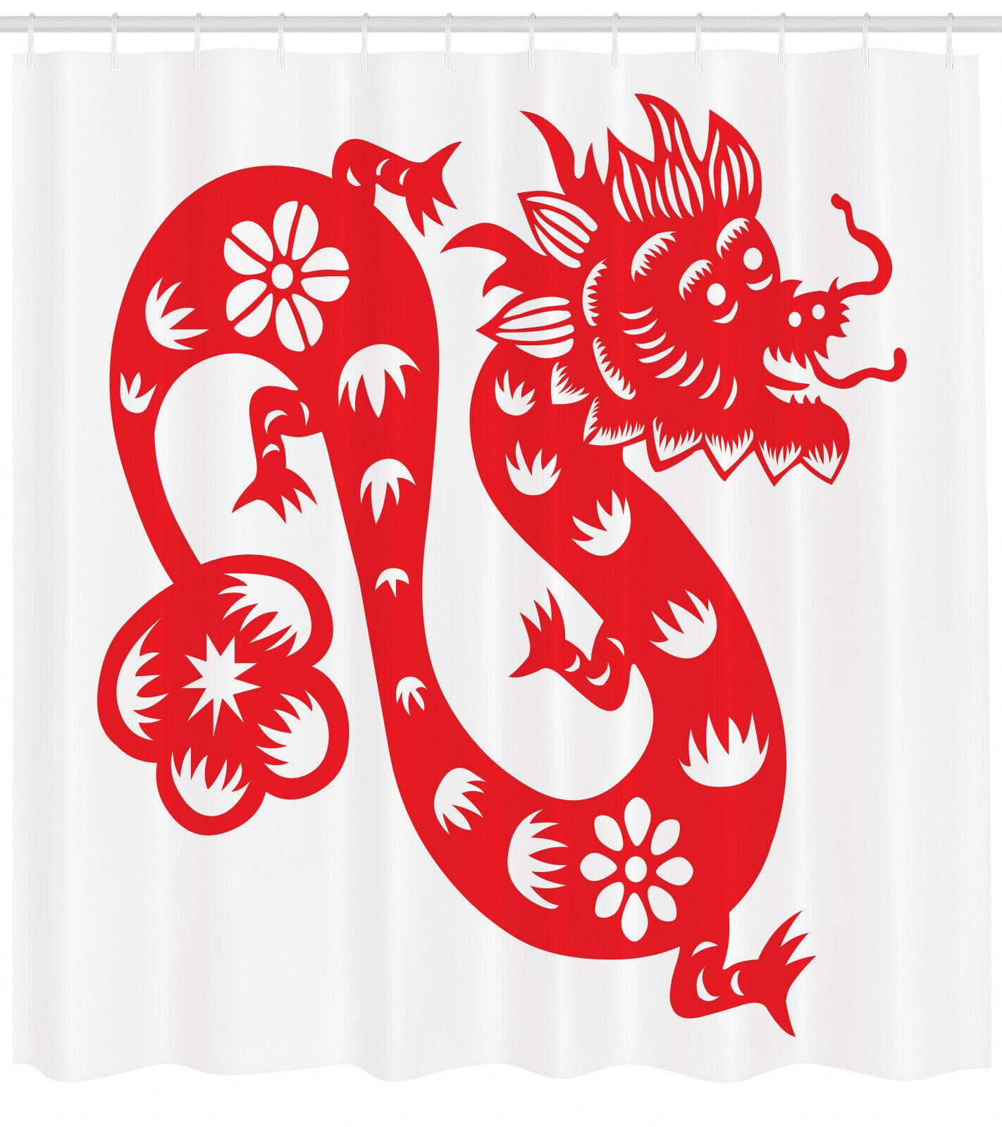 Japanese Dragon Shower Curtain For A Bold And Serene Bathroom - Image 2