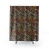 Japanese Dragon and Koi Fish Shower Curtain, Asian Inspired Bathroom Decor 