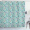 Japanese Far Eastern Shower Curtain With Panda Bears And Koi Fishes
