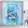 Japanese Koi Fish In Ocean Print Shower Curtain For A Calming Bathroom Atmosphere