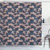 Japanese Magnolia Flowers Print Shower Curtain - Elegant Shower Curtain For Bathroom