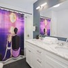 Japanese Sailor Moon Vaporwave Shower Curtain for a Pop Art and Contemporary Bathroom Decor