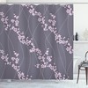 Japanese Sakura Print Floral Shower Curtain, Adds A Touch Of Zen To Your Bathroom