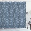 Japanese Style Nature Print Dragonfly Shower Curtain For Zen Bath Time