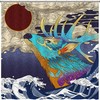 Japanese Wave and Deer Shower Curtain for Cultural Bathroom Decor