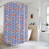 Japanese Wave and Koi Fish Shower Curtain with Unique Design for Bathroom Decor