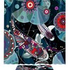 Japanese-Style Koi Fishes Fabric Shower Curtain for Bathroom Decor