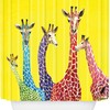Jellybean Giraffes Shower Curtain By Clara Nilles - A Whimsical Addition To Your Bathroom