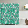 Jellyfish in the Ocean Shower Curtain with Beach Sea Coast Corals Underwater Green White Creature - Home Bathroom Decor
