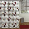 Jingle Bells Snoopy and Woodstock Shower Curtain Set - Festive Bathroom Decor