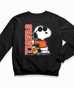 Joe Cool Snoopy - Clemson Tigers NCAA T-Shirt Hoodie Sweatshirt for Fans