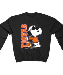 Joe Cool Snoopy - Clemson Tigers NCAA T-Shirt Hoodie Sweatshirt for Fans