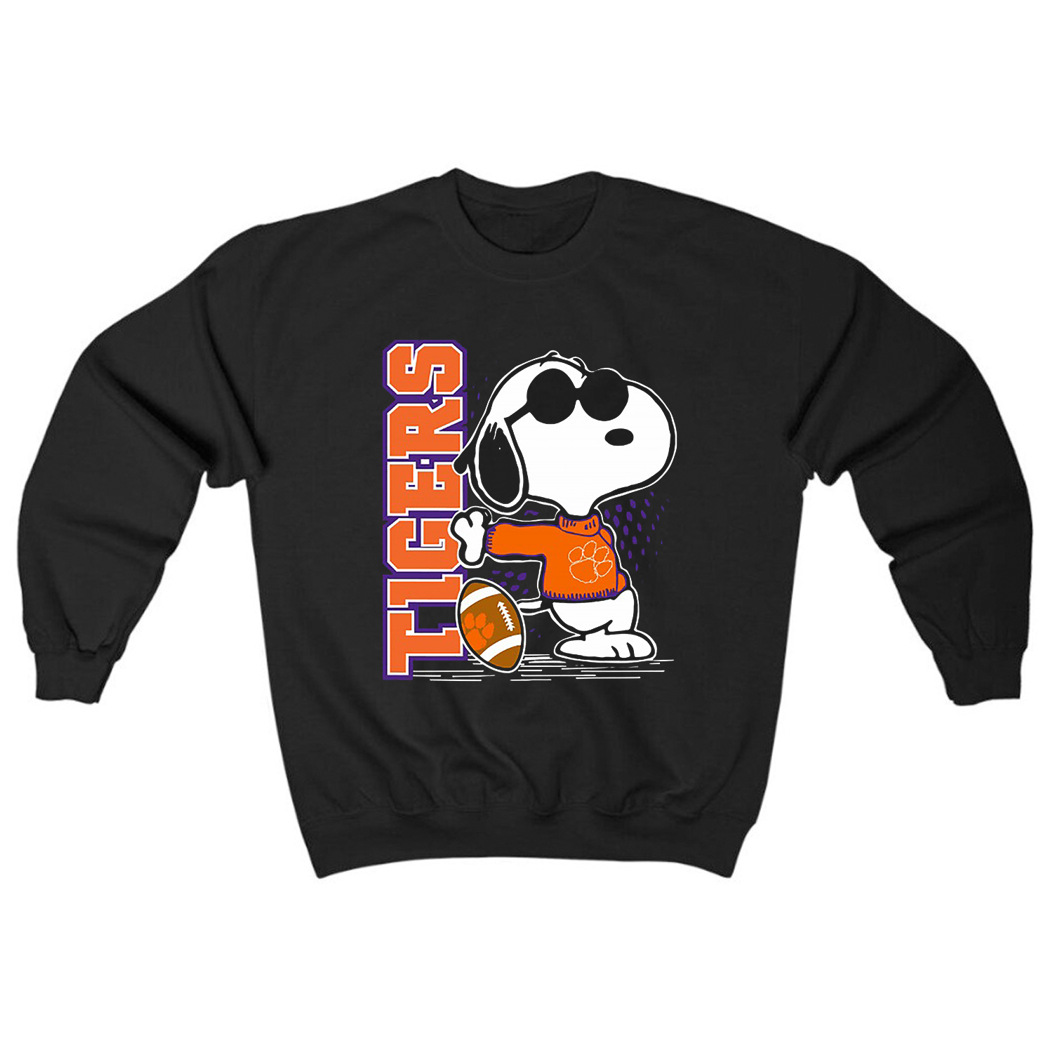 Joe Cool Snoopy - Clemson Tigers NCAA T-Shirt Hoodie Sweatshirt for Fans