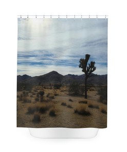 Joshua Tree Shower Curtain for Nature and Scenic Bathroom Decor 