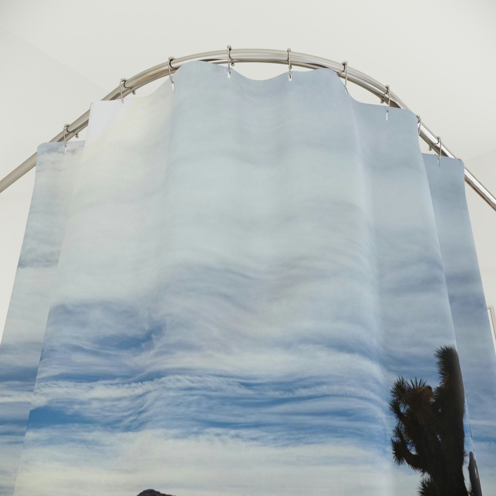 Joshua Tree Shower Curtain for Nature and Scenic Bathroom Decor