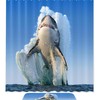 Jump Shark Unique Shower Curtain for a Playful and Bold Look