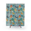 Jungle Animals Decorative Shower Curtain for a Bold and Colorful Look