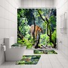 Jungle Forest Tiger Animal Shower Curtain for a Unique and Bold Bathroom Decor