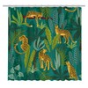 Jungle Forest Tiger Shower Curtain for Rustic Bathroom Decor