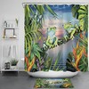 Jungle Frogs and Butterflies Shower Curtain for a Vibrant Bathroom Decor