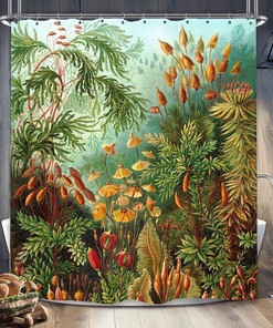 Jungle Mushroom Shower Curtain For A Fun Bathroom