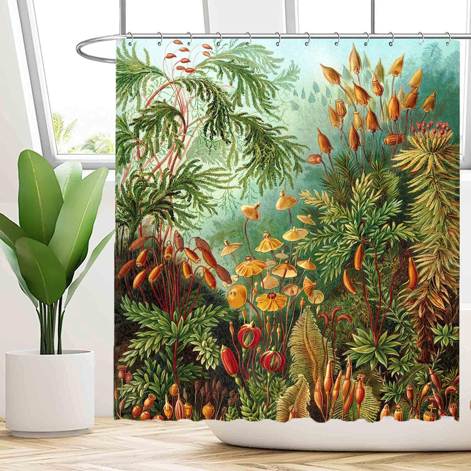 Jungle Mushroom Shower Curtain For A Fun Bathroom - Image 2