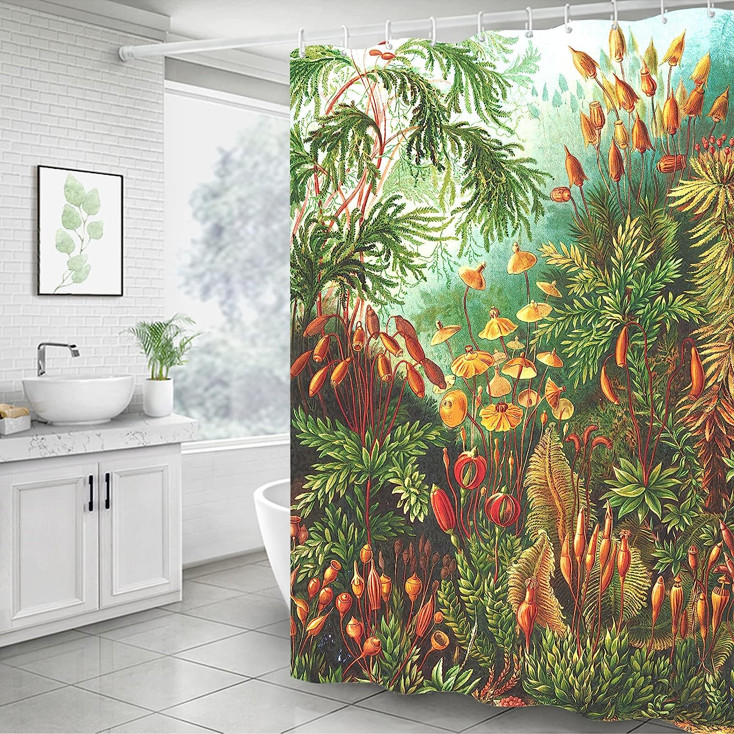 Jungle Mushroom Shower Curtain For A Fun Bathroom - Image 3