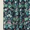 Jungle Print Parrot And Leaf Shower Curtain, Waterproof Fabric Bathroom Decor With Green Botanical Print