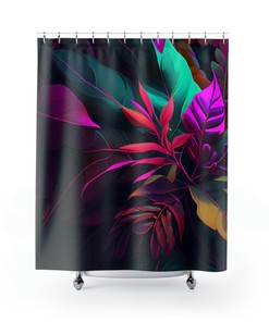 Jungle Shower Curtain In Henri Rousseau Style Art For Tropical Bathrooms