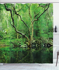 Jungle Theme Shower Curtain: Bring The Wild Beauty Of The Jungle Into Your Bathroom