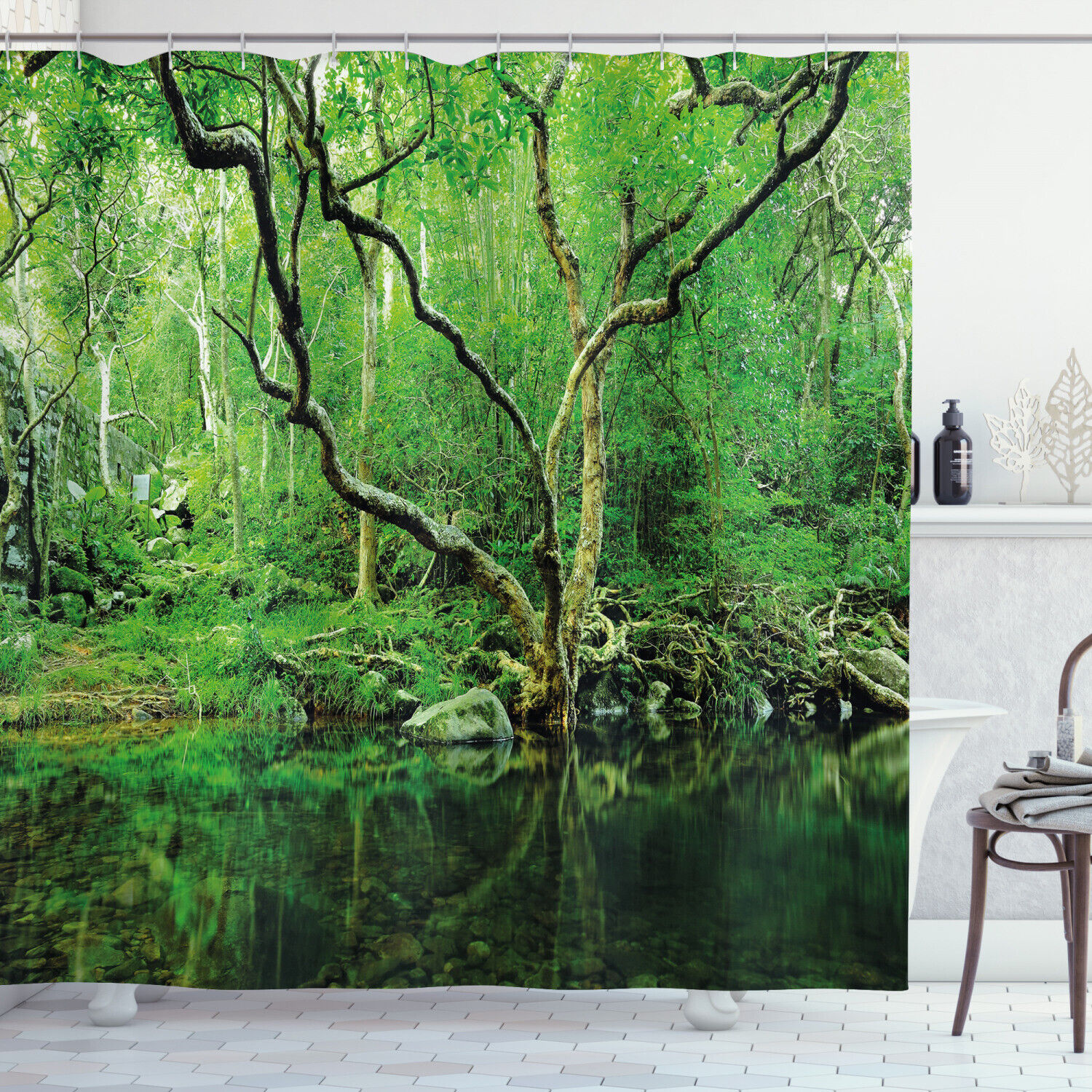 Jungle Theme Shower Curtain: Bring The Wild Beauty Of The Jungle Into Your Bathroom