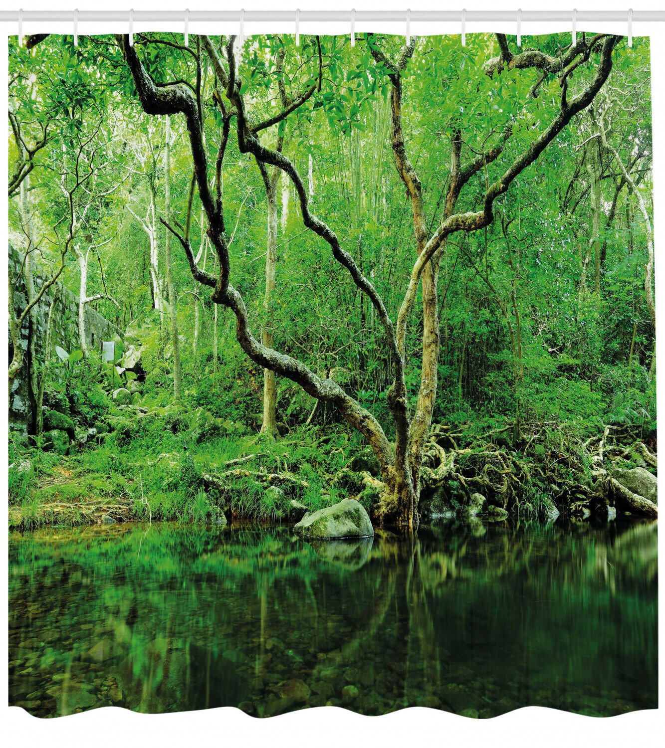 Jungle Theme Shower Curtain: Bring The Wild Beauty Of The Jungle Into Your Bathroom