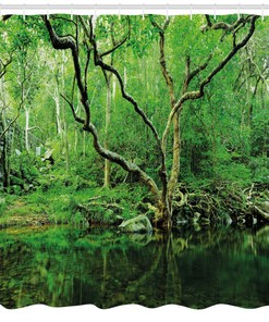 Jungle Theme Shower Curtain: Bring The Wild Beauty Of The Jungle Into Your Bathroom