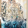 Jungle Tiger Shower Curtain with Leopard Print for a Wild Bathroom Decor