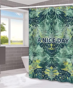 Jungle Tropical Waterproof Anti-Mould Shower Curtain
