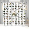 Jurassic World Park Shower Curtain - Fun Bathroom Decor For Kids And Dinosaur Lovers