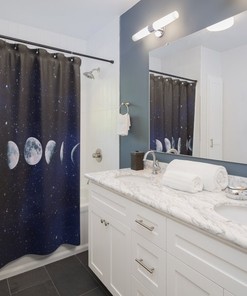 Just a Phase: Moon Phases Shower Curtain for Whimsical Bathroom Decor