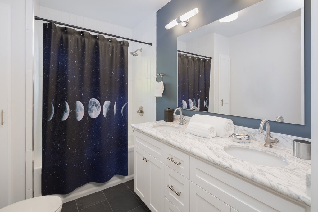 Just a Phase: Moon Phases Shower Curtain for Whimsical Bathroom Decor