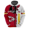 Kansas City Chiefs All Over Print 3D Zip Hoodie - Custom All Over Print Hoodie