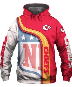 Kansas City Chiefs Pullover Zip Hoodie 3D Nfl For Fans - 3D Hoodies For Men Graphic