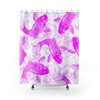 Karpfen Koi Fisch Ukiyo-e Stil Purple Retro Shower Curtain for Unique Bathroom Decor Gift 
