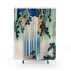 Katsushika Hokusai Waterfall Art Japanese Shower Curtain for Nature Lovers
